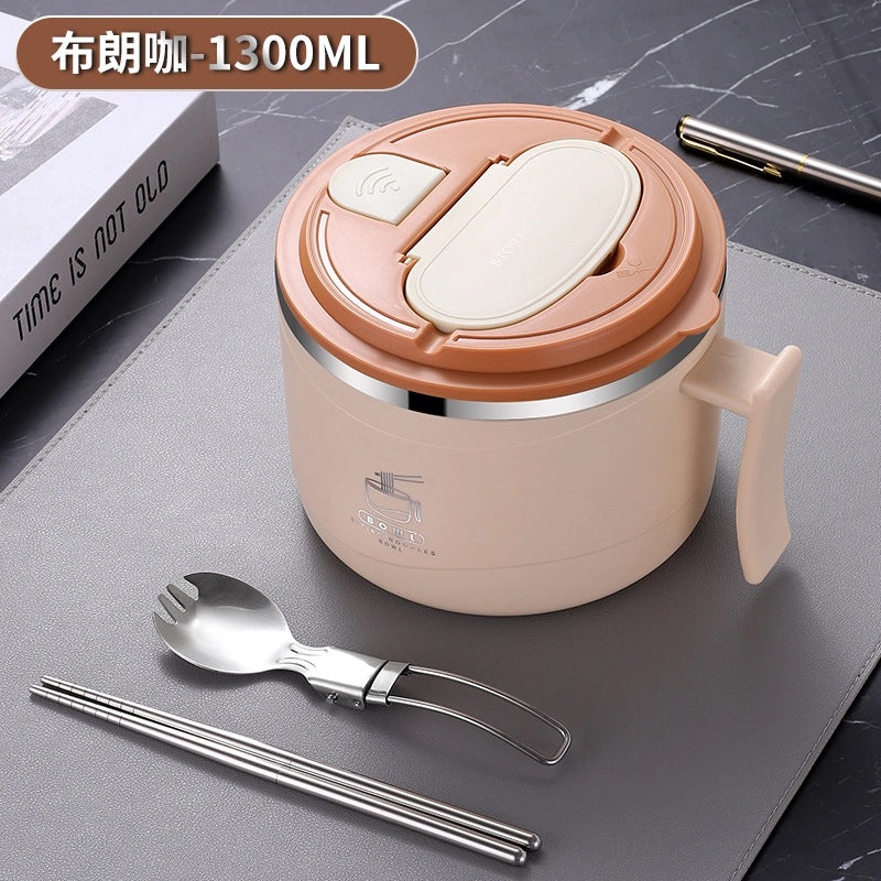 Stylish Solid Color Stainless Steel Food Container Single Piece | Kitchen Storage & Organization