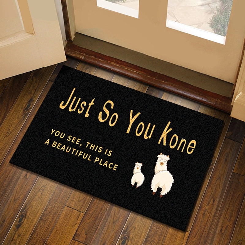 Coconut Palm Pattern Absorbent Bathroom Floor Mat Non-slip Entrance Rug Durable Household Floor Mat|Home & Living > Bath > Bath Rugs