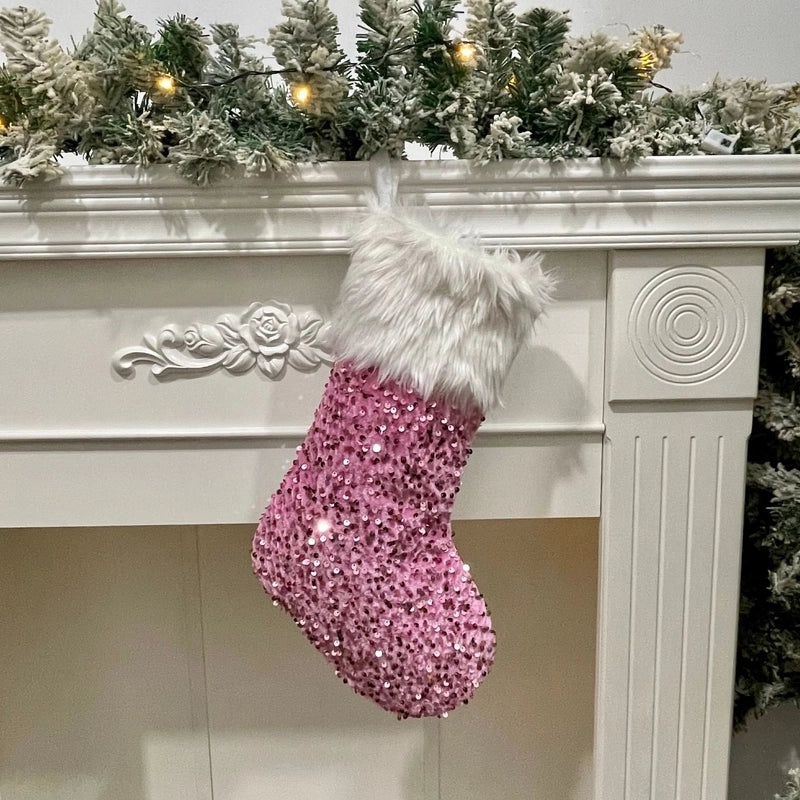 Festive Sequin Party Gift Bags for Christmas | Holiday Accessories
