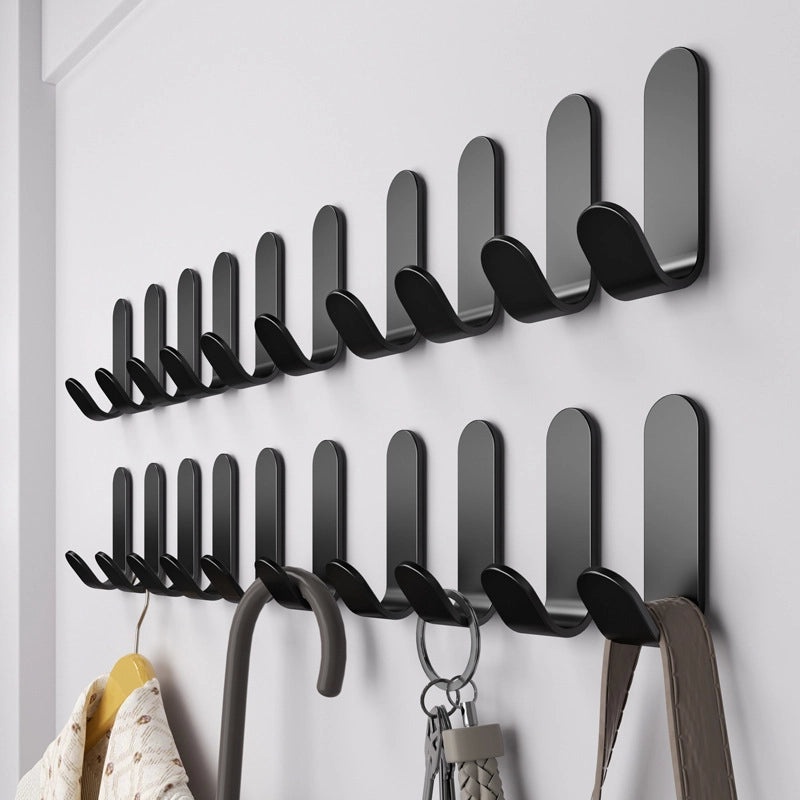 Strong Adhesive Hook Punch-Free Wall Mount Seamless Hanging Hook for Bathroom Kitchen Door | Home Storage & Organization