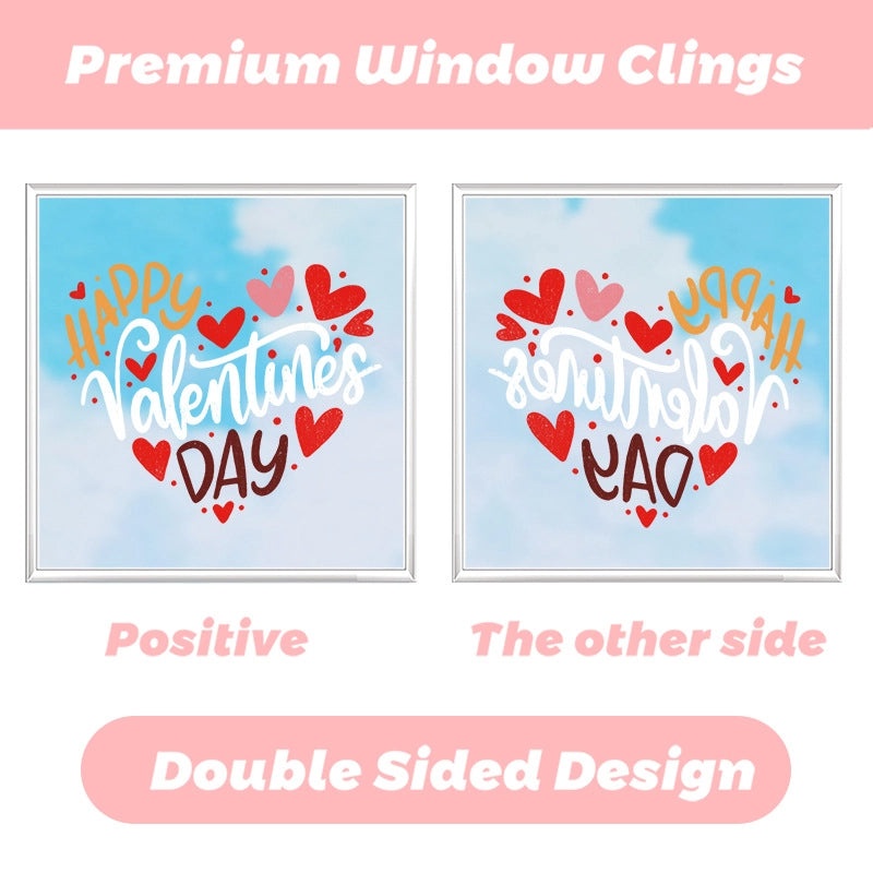 Valentine's Day Heart Shaped PVC Wall Decor for Casual Home|Home Decor