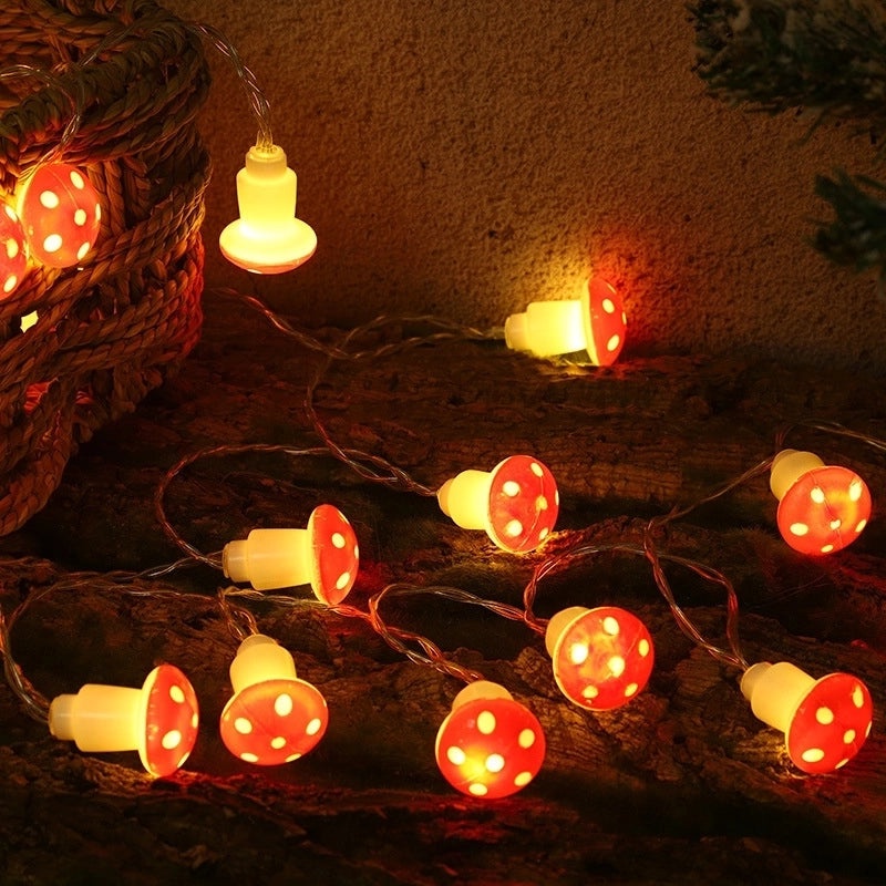 Christmas Minimalist Mushroom Plastic Indoor Lights|Home Decor Lighting