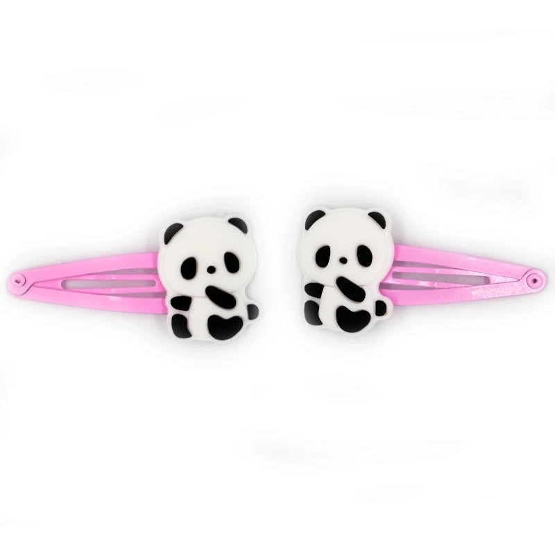 Cute Panda PVC Epoxy Hair Clip for Women | Hair Accessories