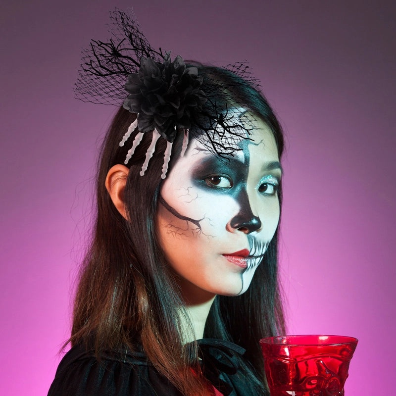 Halloween Spider Flower Hairpin Funny Hip-Hop Plastic Polyester Party Accessory|Hair Accessories