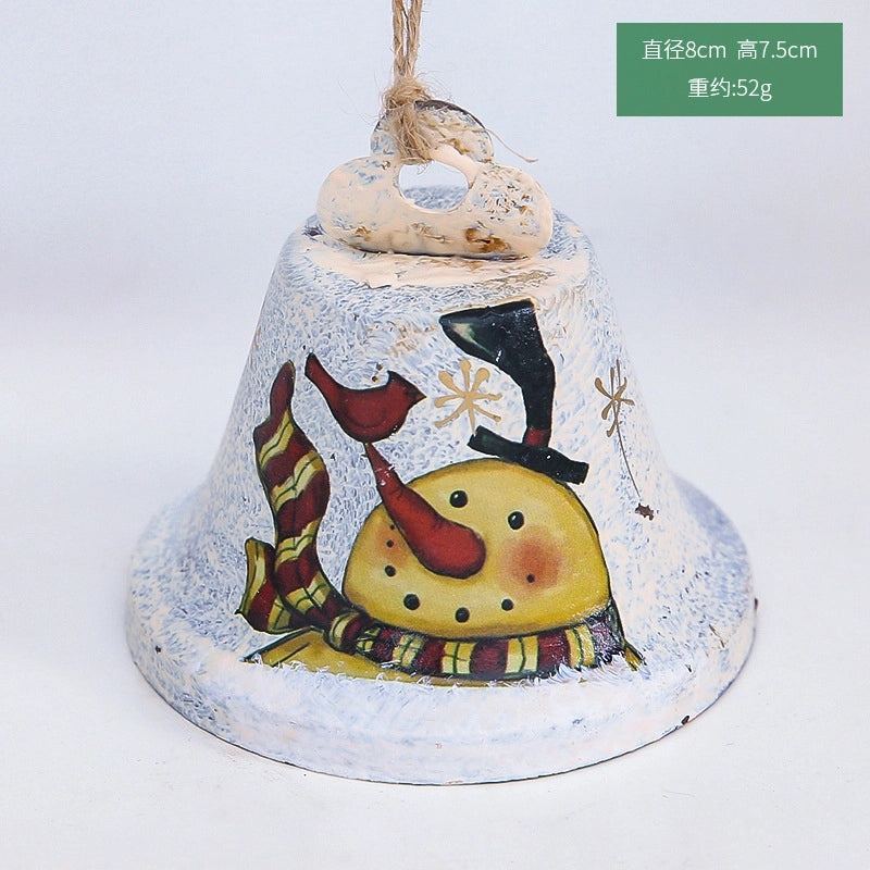 Festive Christmas Snowman Iron Wind Chimes for Holiday Party Decor|Home & Garden Decorations