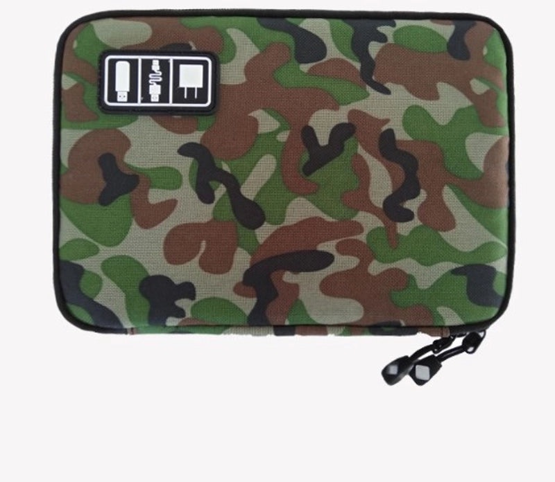 Vintage Solid Color Nylon Digital Organizer Pouch|Digital Storage Bags