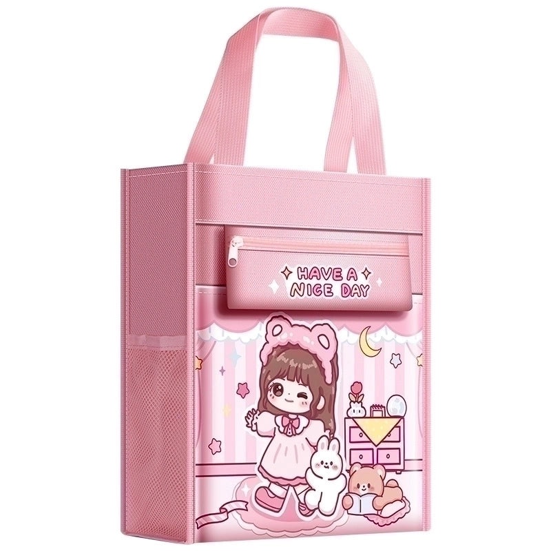 Cartoon Princess School Pencil Case | Stationery Storage Bag | Minimalist Daily Use | Kids Learning Supplies | School Accessories | Bags & Cases