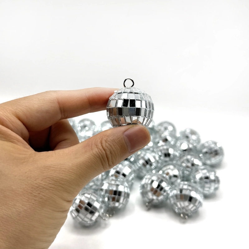 Festive Christmas Glass Ornament Iron Decoration|Holiday Home Decor