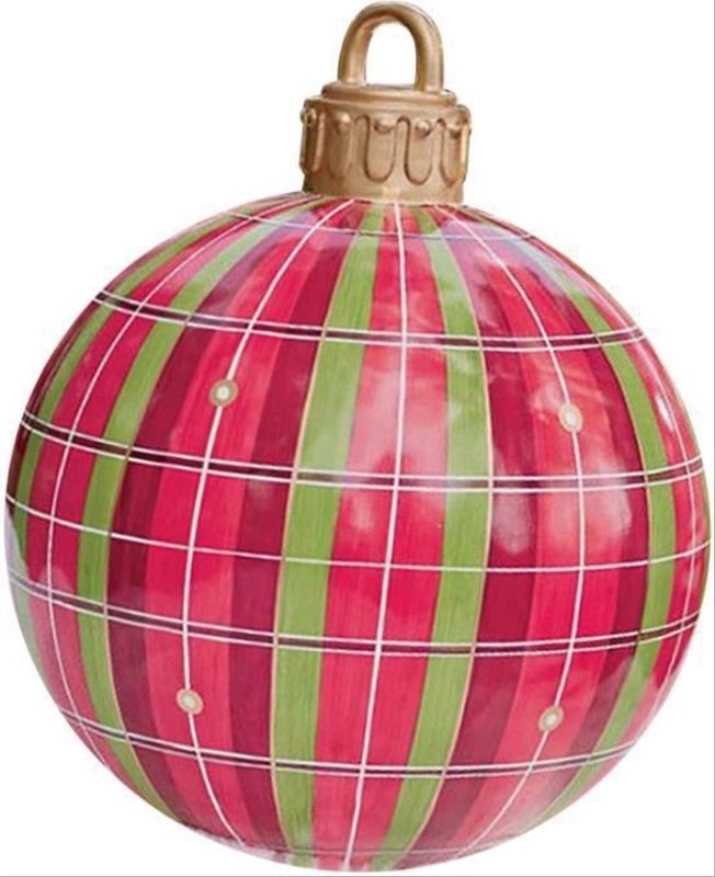 Vintage Christmas Striped PVC Balloons for Indoor and Outdoor Decoration | Holiday Decor