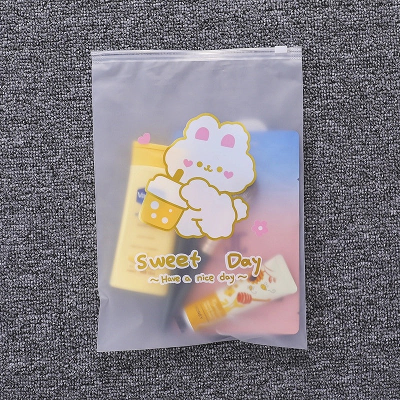 Adorable Cartoon Patterned PE Storage Bag for Daily Use|Home Storage & Organization