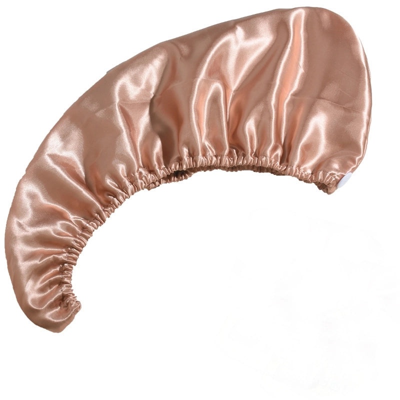 Solid Color Soft Faux Silk Hair Drying Cap for Everyday Use|Hair Care Accessories