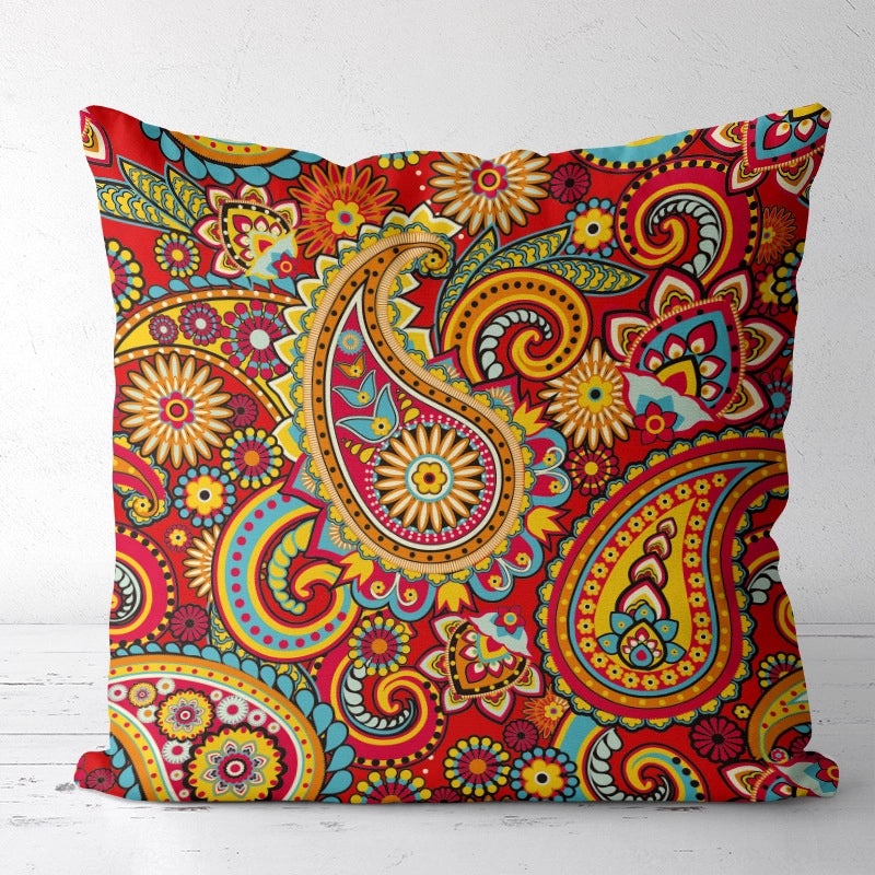 Vintage Printed Polyester Pillow Covers for Couch & Sofa | Home Decor Pillows