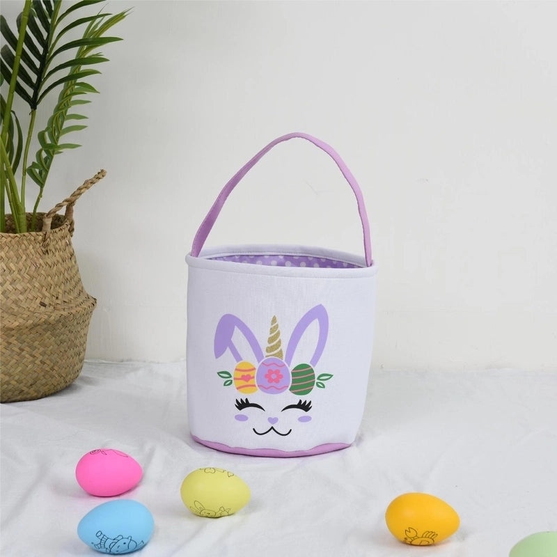 Minimalist Easter Rabbit Cloth Basket for Daily Use | Home Decor & Seasonal Accessories