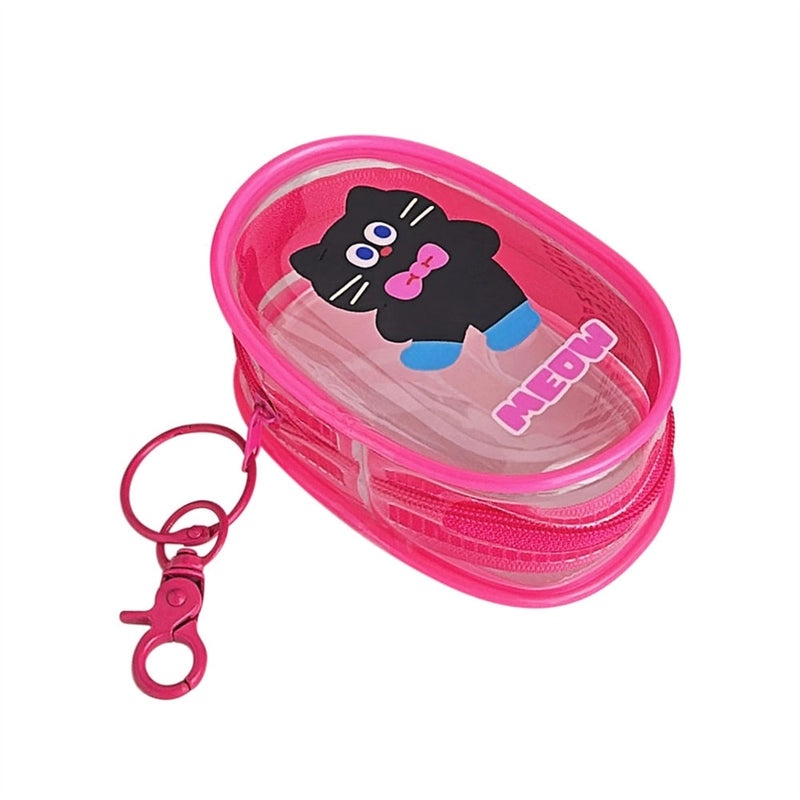 Minimalist Animal Print Solid Color PVC Makeup Pouch|Storage Bags & Organizers