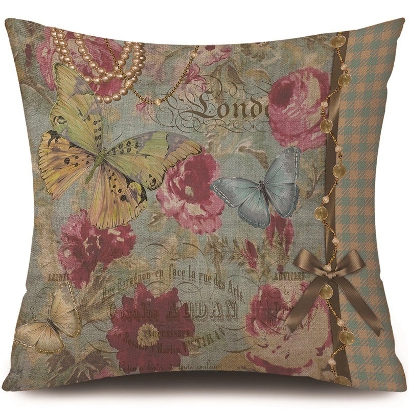 Trendy Animal and Floral Linen Pillow Covers|Home Decor Pillows