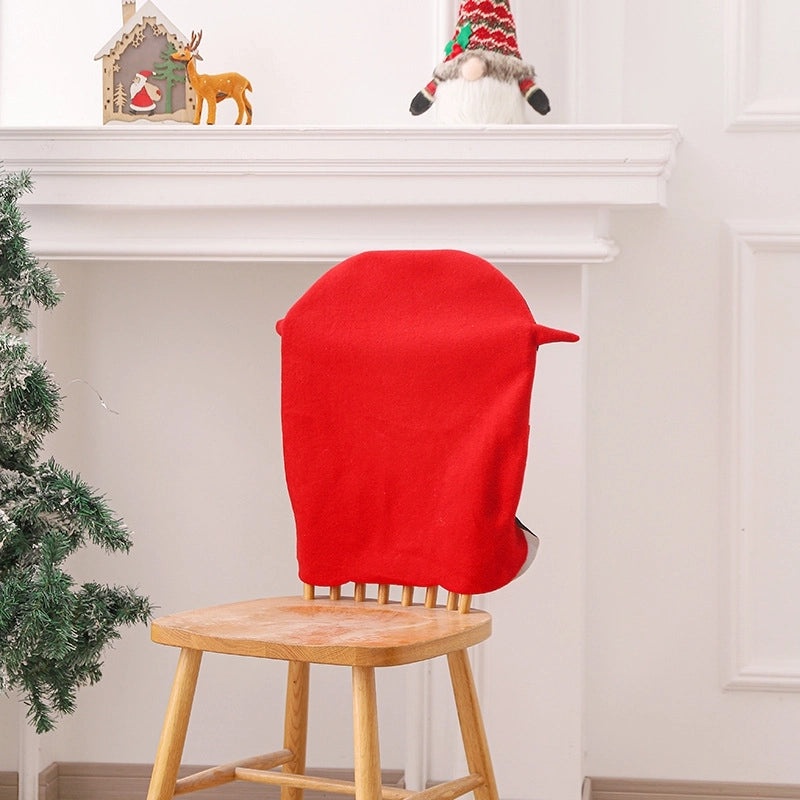 Christmas Snowman and Old Man Dining Chair Backrest Covers for Holiday Decoration|Home & Living > Holiday Decorations > Christmas Decorations