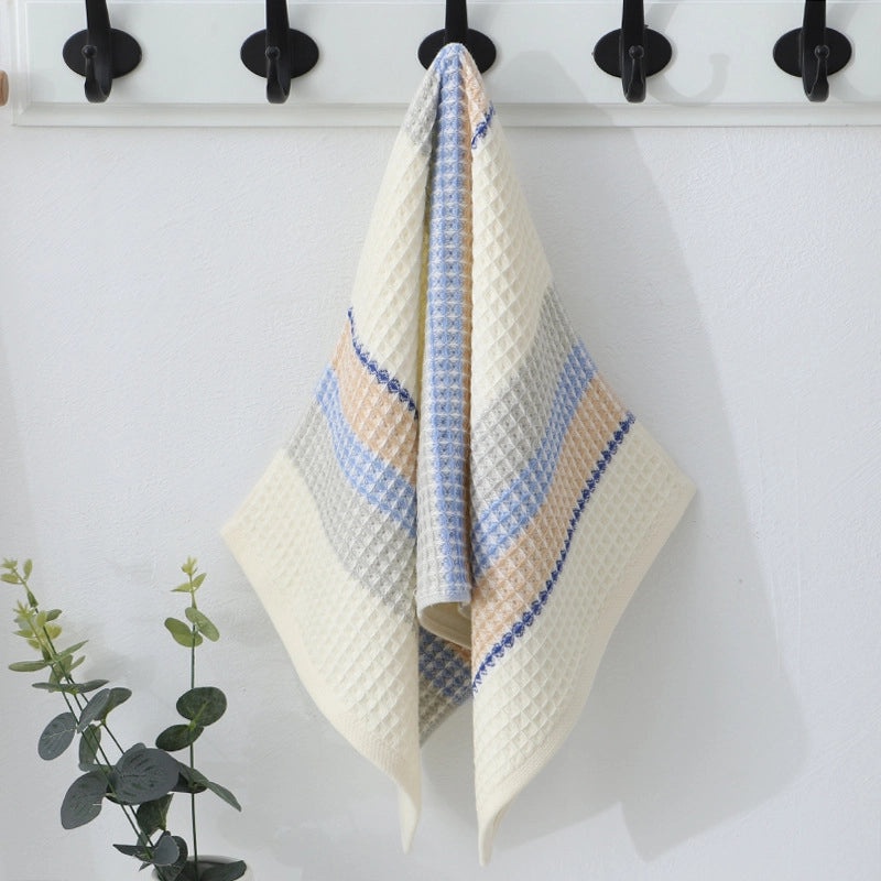 Soft Cotton Gauze Honeycomb Waffle Face Towel | Home & Daily Essentials