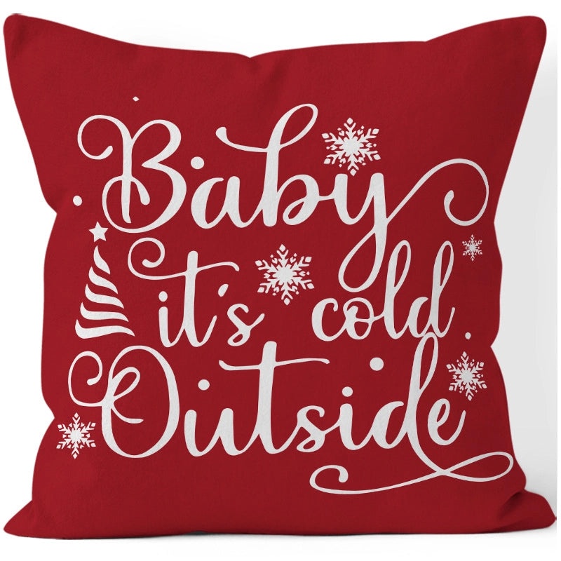 Festive Christmas Tree and Snowman Plush Pillow Covers|Home Decor Pillows