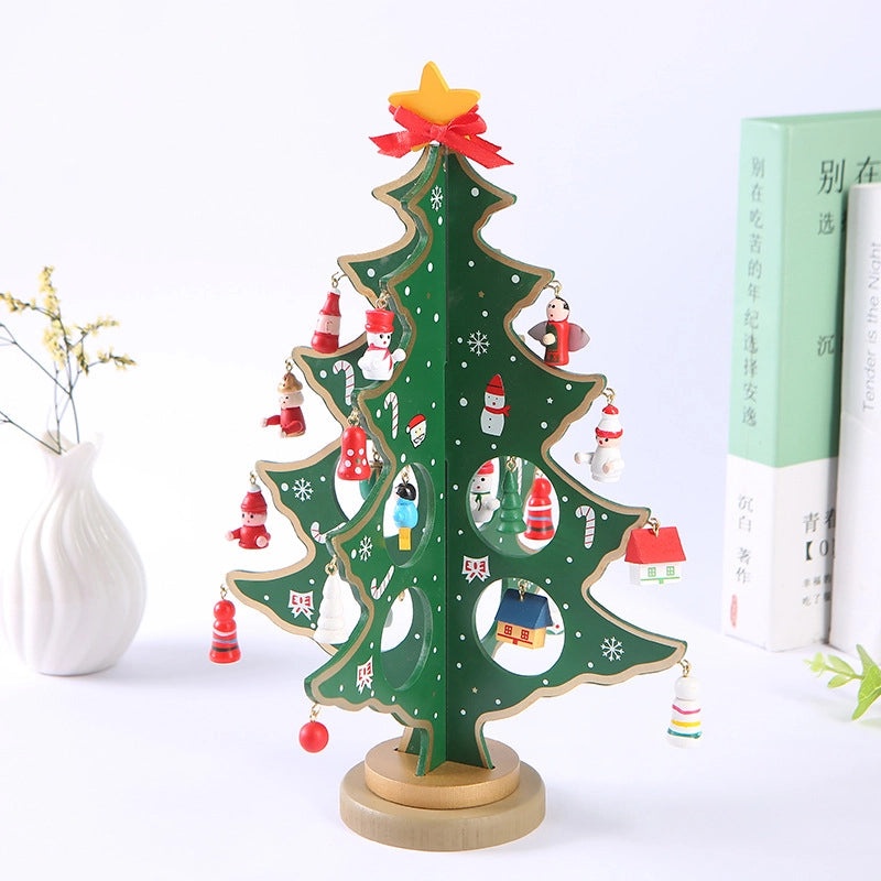 Minimalist Wooden Christmas Tree Decorative Ornament for Holiday Home Decor|Holiday Decorations