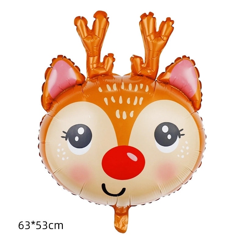 Christmas Santa Claus and Reindeer Candy Foil Party Balloon | Party Supplies