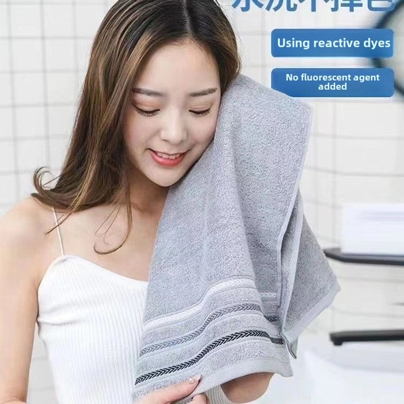 Pure Cotton Thick Absorbent Large Face Towel for Adults | Home & Bath Towels