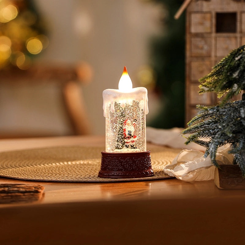 Christmas Minimalist Color Block Resin Night Lights for Holiday Decor | Home & Holiday Lighting