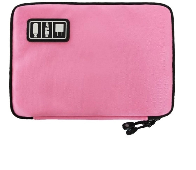 Vintage Solid Color Nylon Digital Organizer Pouch|Digital Storage Bags