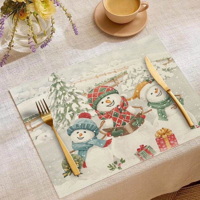 Minimalist Christmas Tree Placemat for Holiday Dining|Home Decor & Tableware