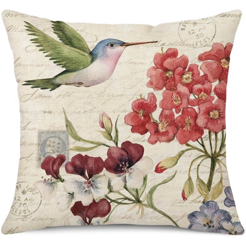 Trendy Animal and Floral Linen Pillow Covers|Home Decor Pillows