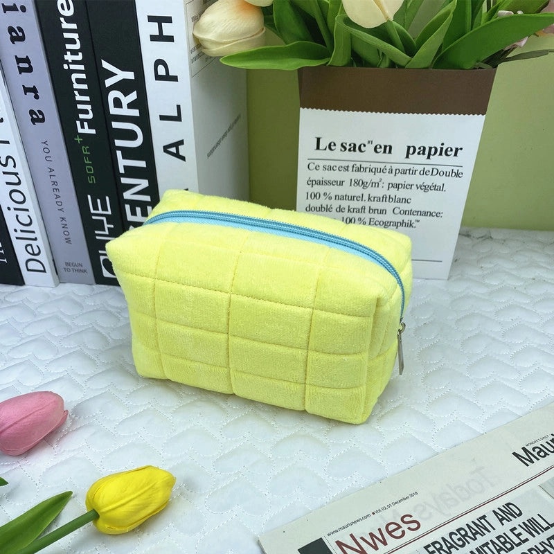 Japanese Style Pillow Pencil Case Large Capacity Cosmetic Bag for Women Student Stationery Storage|Cosmetic Bags & Cases