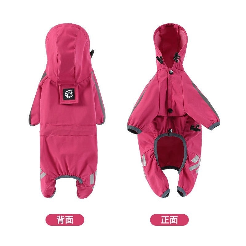 Adjustable Large, Medium, Small Dog Raincoat for Outdoor Wear | Pet Apparel & Accessories