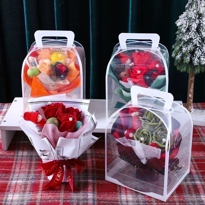 Festive Christmas Flower Soap Bouquet | Home Decor & Gifts