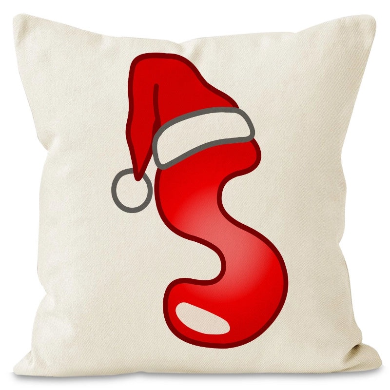 Nordic Christmas Pillow Covers Cute Modern Santa Hat Linen Polyester Sofa Cushion Cases|Home Decor Pillows