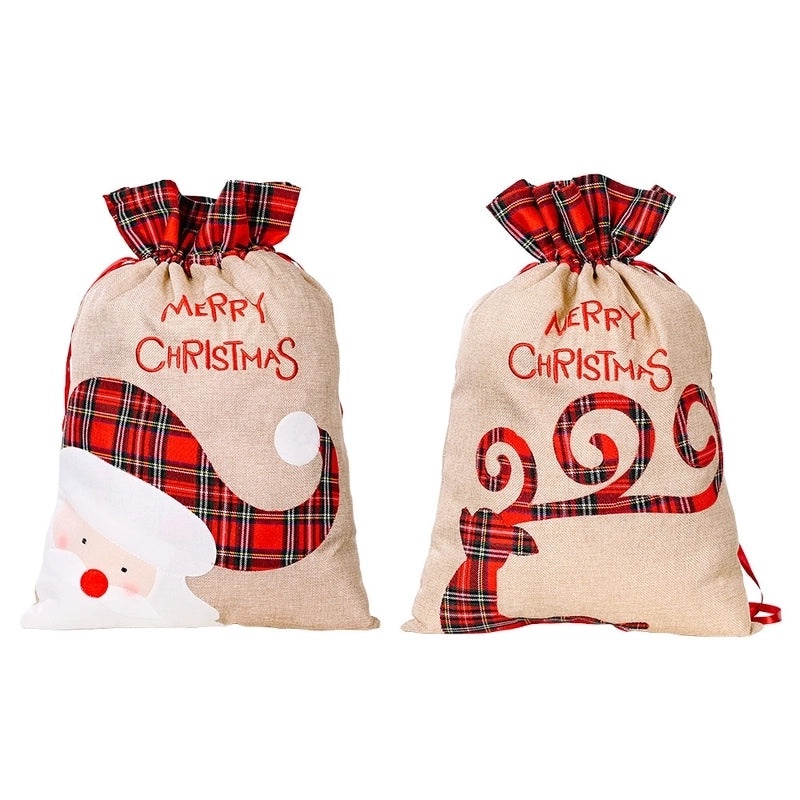 Festive Christmas Cartoon Gift Bags for Party Favors | Holiday Party Supplies