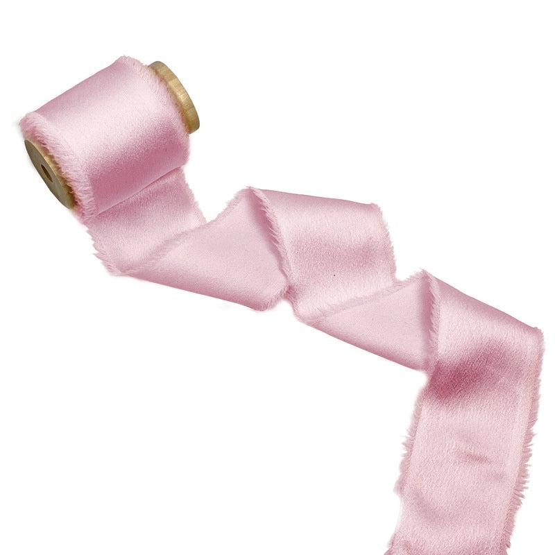 Soft Satin Hand-Torn Burlap Ribbon for Hair Flowers and Christmas Decoration|Craft Supplies & Ribbons