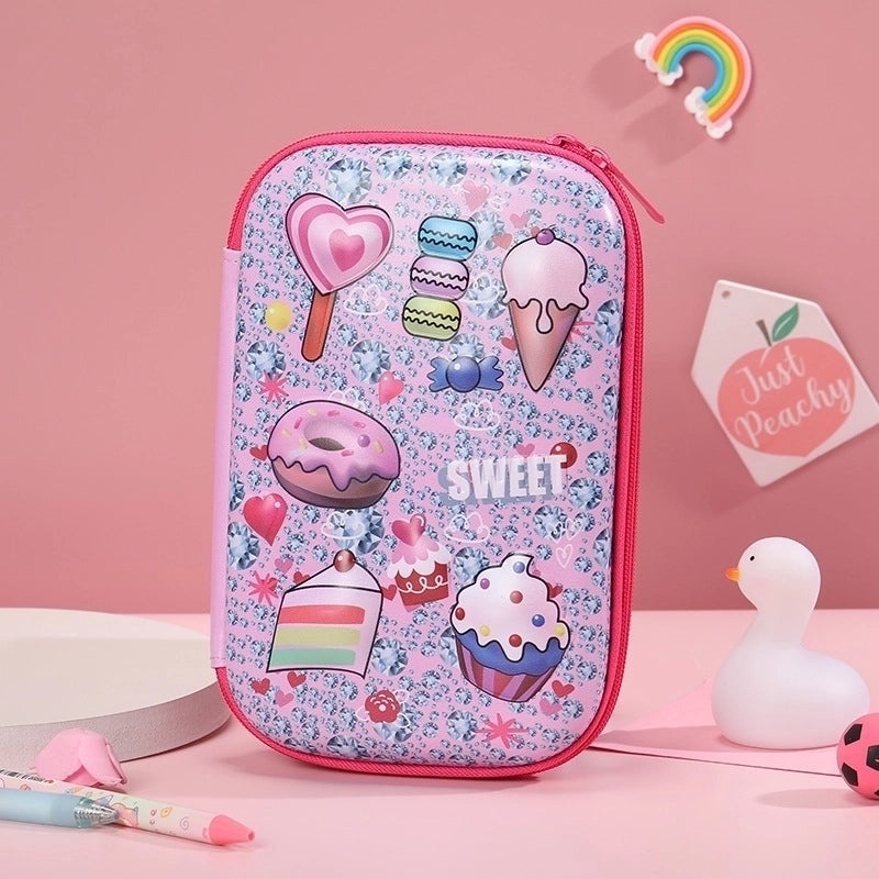 Cute EVA PU Cartoon Pencil Case for School Supplies | School Stationery