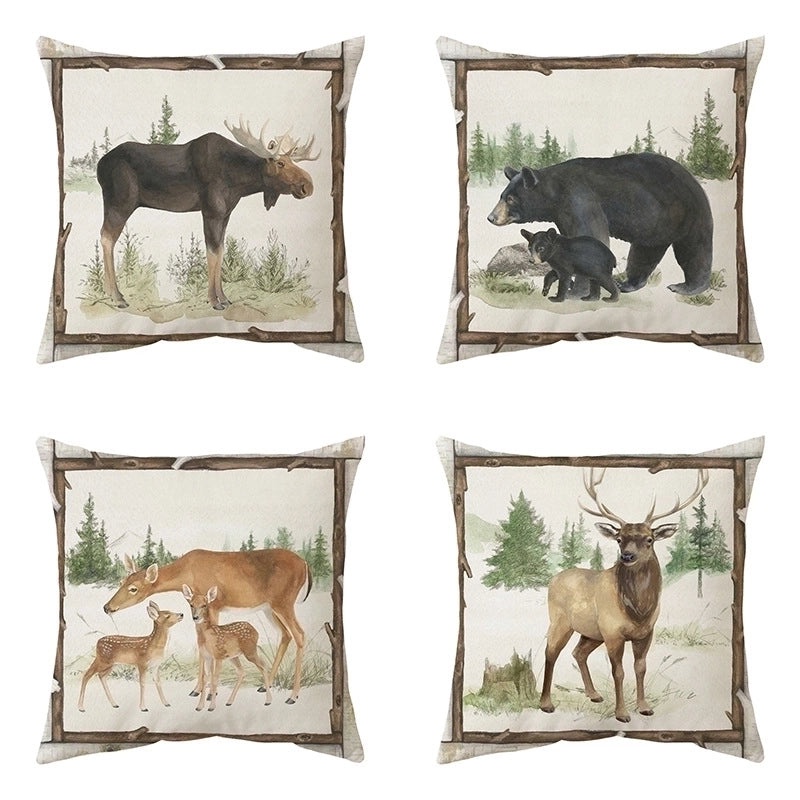 Adorable Animal Plush Short Pillow Covers|Home Decor Pillows