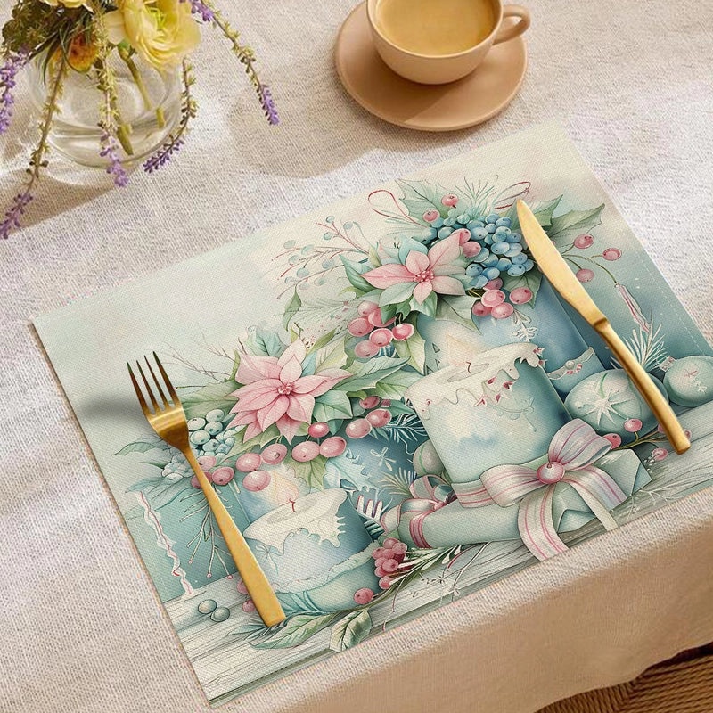 Minimalist Christmas Tree Placemat for Holiday Dining|Home Decor & Tableware