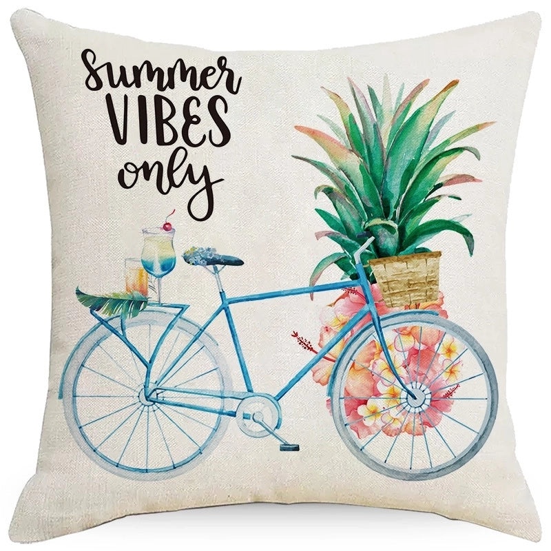 Rustic Floral Linen Pillow Covers | Home Decor & Bedding