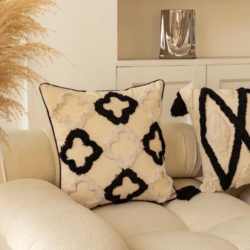 Stylish Geometric Cotton Floral Cushion Covers|Home Decor & Pillows