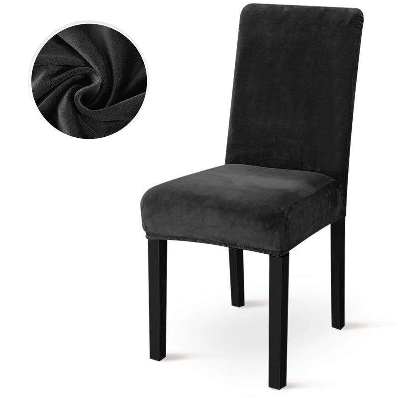 Elegant Solid Color Polyester Chair Cover | Home Decor & Furniture Accessories