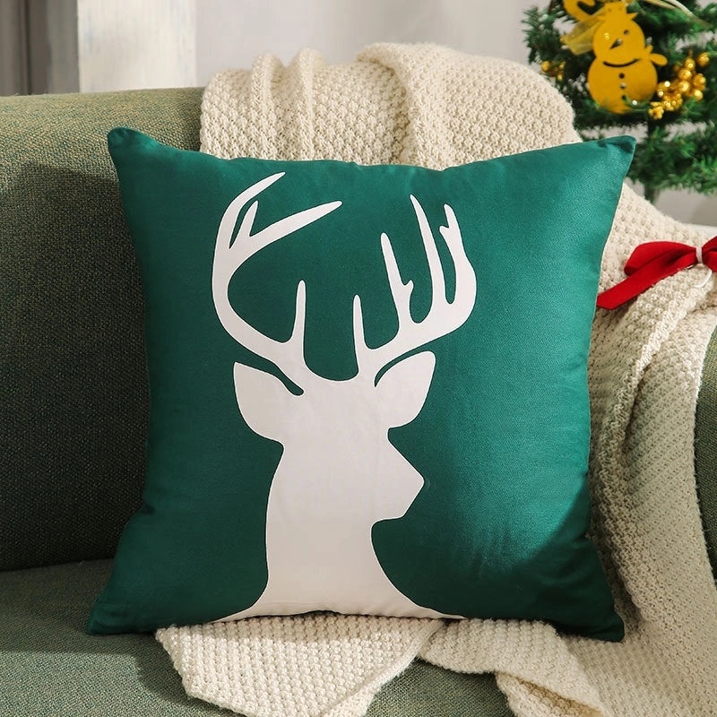Christmas Tree and Reindeer Plush Pillow Covers|Home Decor Pillows