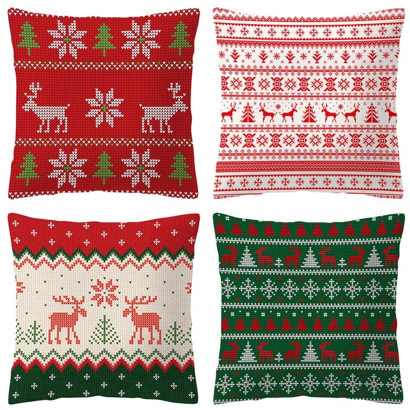 Stylish Cartoon Linen Cushion Covers for Home Decor|Home Textiles & Pillows