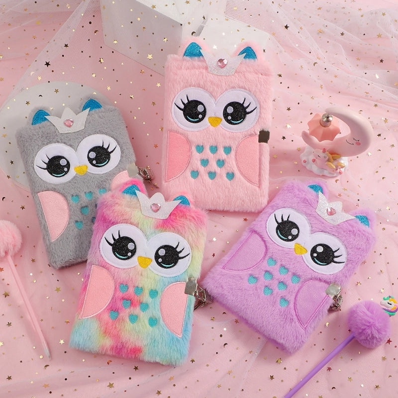 Cute Animal Plush School Notebook | Stationery & School Supplies