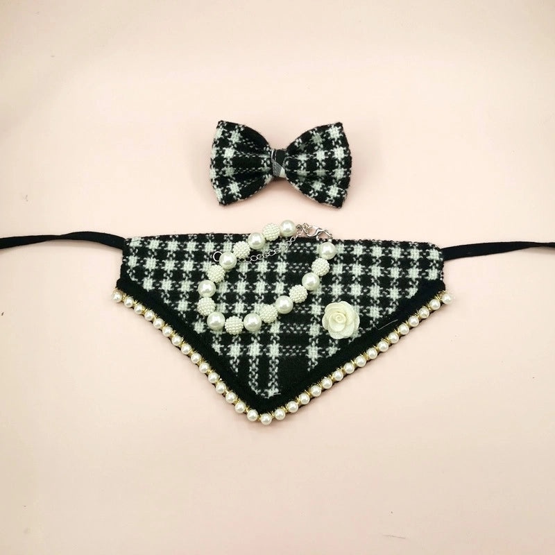 Adorable Polyester Bow Tie Pet Scarf for Dogs and Cats|Pet Accessories