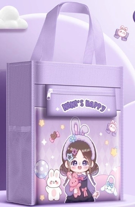 Cartoon Princess School Pencil Case | Stationery Storage Bag | Minimalist Daily Use | Kids Learning Supplies | School Accessories | Bags & Cases