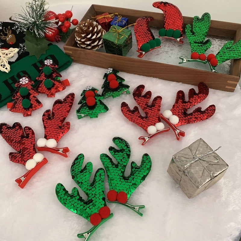 Festive Reindeer Antler Hair Clip for Daily Wear|Hair Accessories