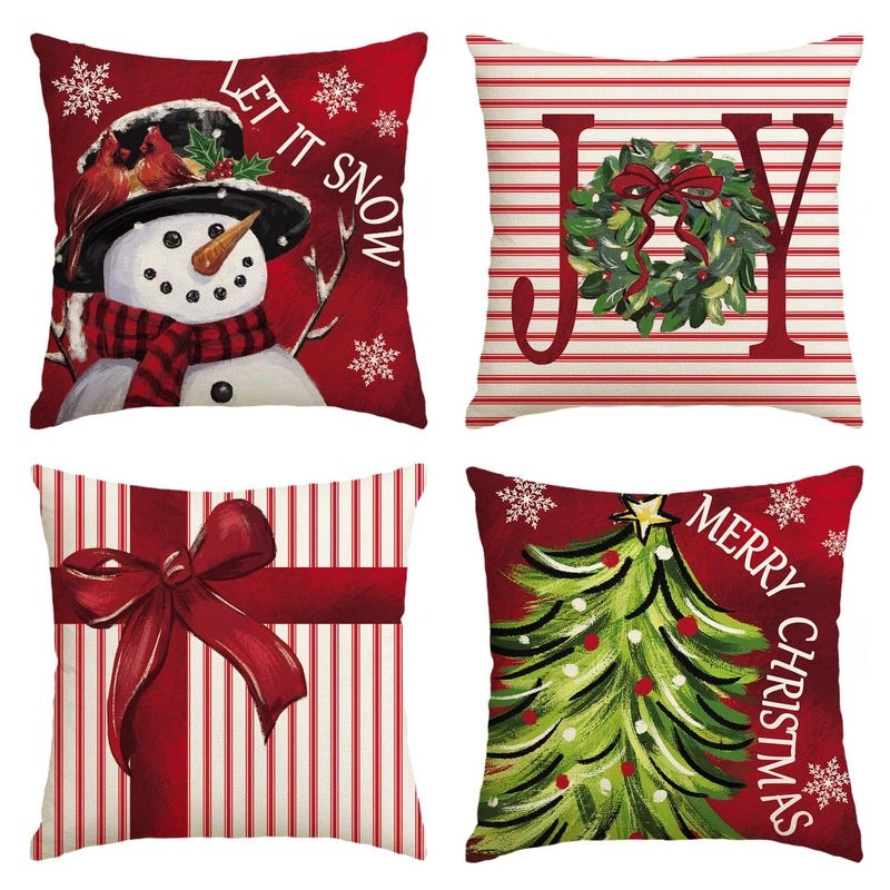 Stylish Cartoon Linen Cushion Covers for Home Decor|Home Textiles & Pillows