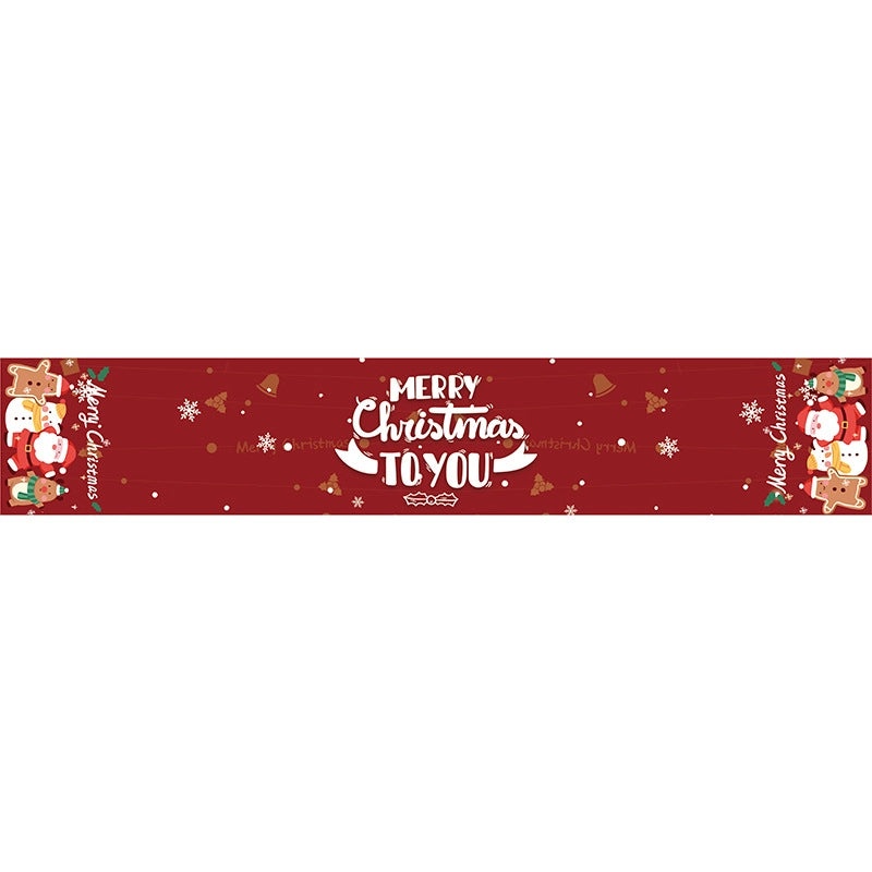 Festive Santa Claus Polyester Tablecloth for Christmas Decor|Home & Kitchen > Table Linens > Tablecloths