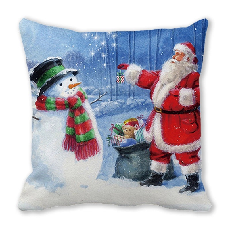 Festive Santa Pillow Covers for Couch Sofa Christmas Home Decor|Home Decor & Pillows